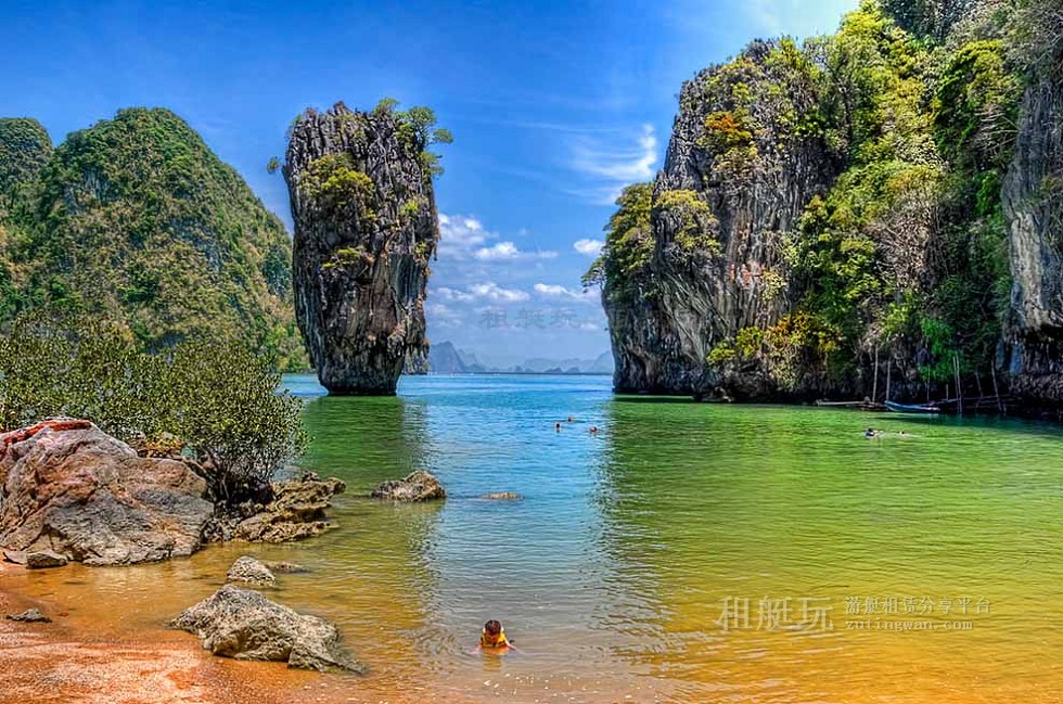 普吉游艇俱樂部(Boat Lagoon Marina)→詹姆士邦德島→虹島→普吉游艇俱樂部 普吉游艇俱樂部(Boat Lagoon Marina)→詹姆士邦德島→虹島→普吉游艇俱樂部